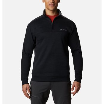 Pánské Mikiny Columbia Hart Mountain II Half Zip Černé SQKZEH315